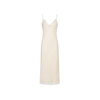 R&oacute;he Midi Dresses, female, White, Size: XS Lace-trim Midi Dress