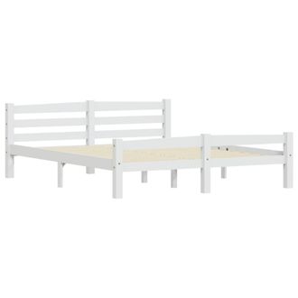 vidaXL Vidaxl - Estructura De Cama Sin Colch&oacute;n Madera De Pino Blanco 160x200 Cm