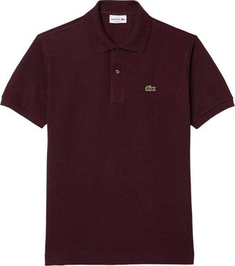 Lacoste Heren Origineel L.12.12 Poloshirt (Kastanjebruin Rood)