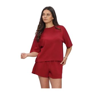 Moss Copenhagen T-shirts - Dames - Tops - Rood - Maat: M/L