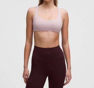 lululemon Wild A/b Cup Free To Be Bra In Pink Haze