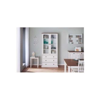 ebuy24 Vetrina Westerland 10 Bianco Classico 90 x 38,4 x 190 cm