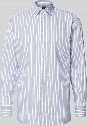 Olymp Regular Fit Businesshemd aus Baumwolle mit Kentkragen in Marine, Gr&ouml;&szlig;e 39