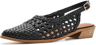 Seychelles Roxanne Womens Flat Shoes Black Leather : 9.5 M, Synthetic