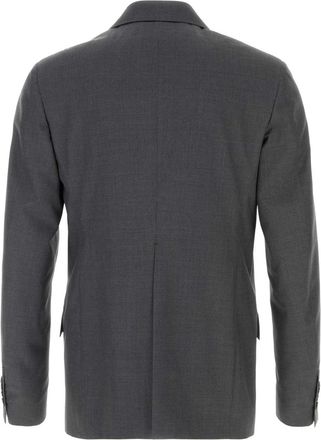 Jil Sander Mens Virgin Wool Blazer Gray Blazers