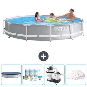 Intex Piscina Prism Frame Redonda - 366x76 Cm - 7-piezas Scb63