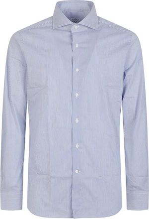 Orian Long Sleeve Super Slim Shirt - Heren - Casual Overhemden - Wit - S - Overhemden