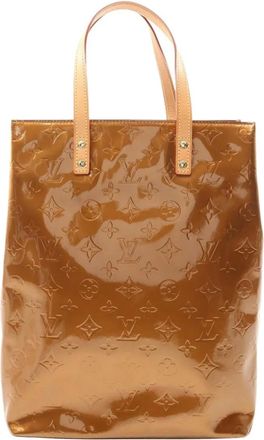 Louis Vuitton Borsa tote Reade MM in pelle Vernis con monogramma 2002 - Marrone