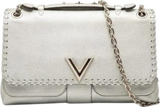 Louis Vuitton Pre-owned Cross Body Bags, female, Gray, Size: ONE SIZE Pre-owned Leather Cross Body Bag
