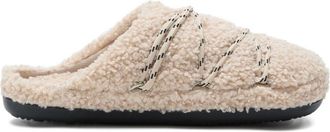 Moon Boot Beige Teddy Slides