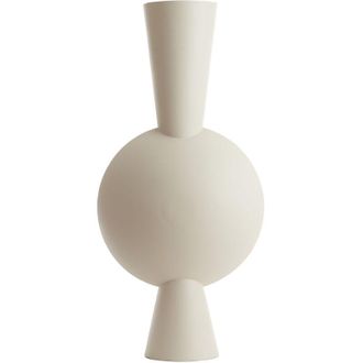 Light & Living Vaso Kavandu De Metal Cr&eacute;me - 47x26x100 Cm