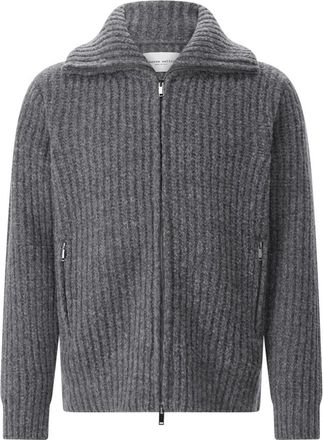 Roberto Collina Kabelgebreide Cardigan - Heren - Vesten - Grijs - 2XL - Truien & Vesten
