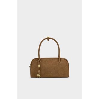 Katie Loxton Hadley Bowling Bag in Caramel Suedette at Nordstrom
