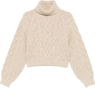 Polo Ralph Lauren Aran Knit Merino Wool Turtleneck, Size Medium