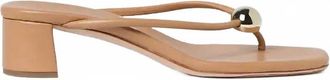 Loeffler Randall Womens Odessa Heeled Mule Thong Sandal In Dune