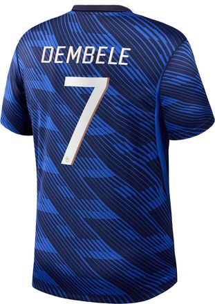 Nike Ousmane Demb&eacute;l&eacute; France National Team 2026 Stadium Home Nike Mens Dri-FIT Soccer Jersey in Blue | NN203949086-FFF