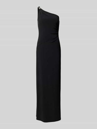 Lauren Ralph Lauren Abendkleid mit One-Shoulder-Tr&auml;ger Modell BELINA in Black, Gr&ouml;&szlig;e 34