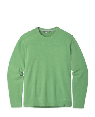 Stio | Mens Turpin Fleece Crew Top, Size Extra Large in Forage Heather