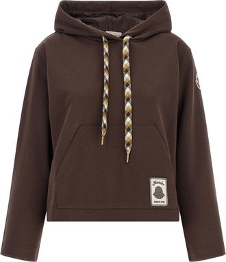 Moncler Brown Logo Hood Sweatshirt