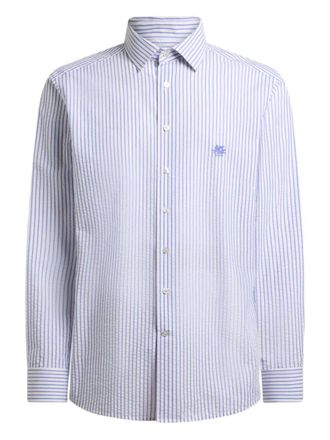 Etro Striped Cotton Seersucker Shirt