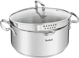 T-fal Duetto+ Cazo Acero Inoxidable 24 Cm 5 L