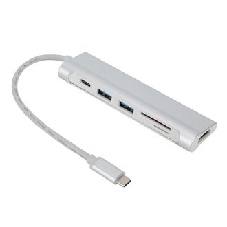 OEM Este Concentrador Usb-c Cuenta Con Dos Salidas Hdmi 4k, Un Adaptador Multipuerto Para Conectar Pantallas De Alta Resoluci&oacute;n Y Permite Una Transferenci