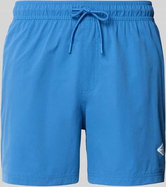 Jack & Jones Straight Fit Badeshorts mit Logo-Detail Modell Maui in Blau, Gr&ouml;&szlig;e XXL