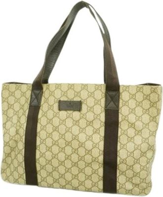 Gucci Pre-owned Tote Bags, female, Beige, Size: ONE SIZE Pre-owned Vintage Tote Bag