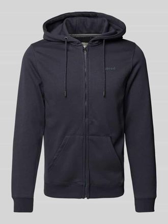 Blend Sweatjacke mit Label-Detail Modell Downton in Dunkelblau, Größe S