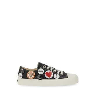 Moschino Sneakers, female, Black, Size: 7 US Sneakers in Vitello