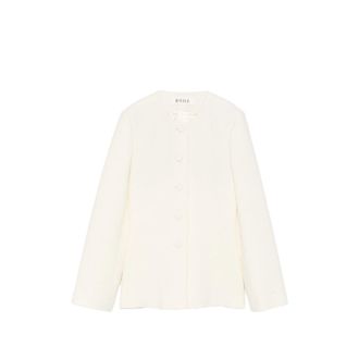 R&oacute;he Boucl&eacute;-texture Single-breasted Jacket