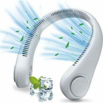 OEM Ventilador De Cuello Port&aacute;til De 18000 Mah - Doble Turbina, Refrigeraci&oacute;n De 720&deg;, Manos Libres, 3 Velocidades, Funcionamiento Silencioso, Ajustable 3