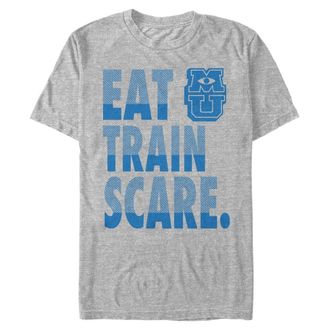 Disney Pixar Pixar Monsters Inc Scare Training Organic Short Sleeve T-Shirt, Grey (Grey Blend), S