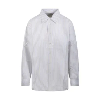 Dunst Shirts, female, White, Size: XL Oversized Striped Shirt