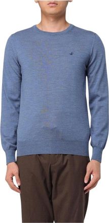 Brooksfield Heren, Truien, Blauw, Maat: XL Wol