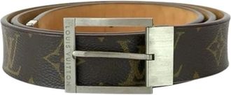 Louis Vuitton Cintura Monogram in tela Pre-owned - - Pre-owned - Uomo - Marrone - ONE SIZE
