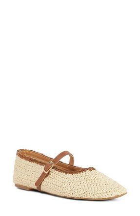 Dune London Haloha Mary Jane Flat in Natural at Nordstrom, Size 10Us
