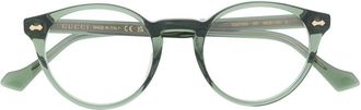 Gucci round frame optical glasses - unisex - Acetate - 48 - Green