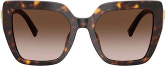 Dolce & Gabbana DG4538s Vierkante Zonnebril - unisex - Zonnebrillen - Bruin - ONE Size - Accessoires
