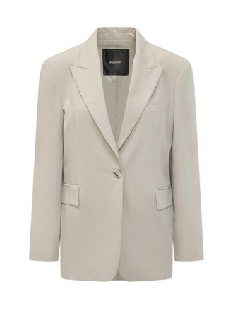 Pinko Grey Notched Lapel Blazer