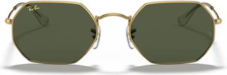 Ray-Ban Sunglasses Rb3556 919631 Octagonal Gold/Green G 15 Unisex