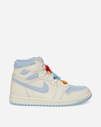 Nike Jordan Women s Air Jordan 1 Retro High OG Sneakers Pale Ivory / Psychic Blue