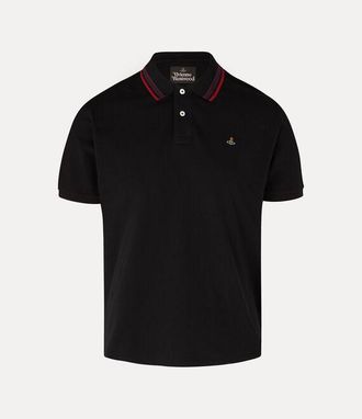 Vivienne Westwood Classic Polo Solid Piquet Black XXL Men