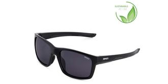 Sinner Cabralea Asian Fit Polarized SISU-923-10-P10 Mens Sunglasses Black Size 56