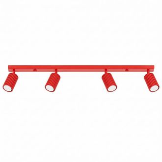 Sollux Lighting Plafone rojo aluminio alt. 16.5 cm