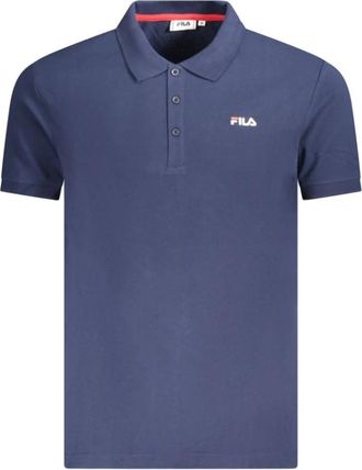 Fila Blauw Katoenen Heren Polo Shirt - Heren - Polos - Blauw - M - Katoen - Tops