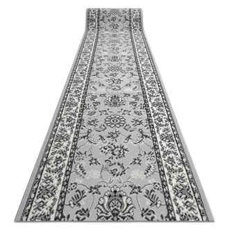 RugsX Rugsx - Alfombra De Pasillo Bcf Morad Klasyk Cl&aacute;sico Gris 100 Cm Grey 100x160 Cm