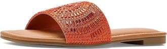 Journee Collection Maria Womens Sandals Orange : 8.5 M, Faux Leather