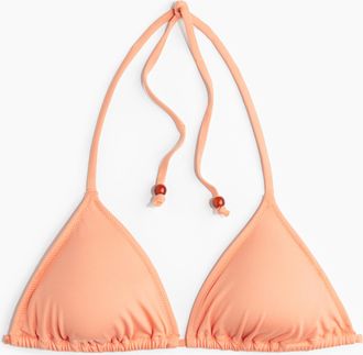 H&M Wattiertes Triangel-Bikinitop - Orange