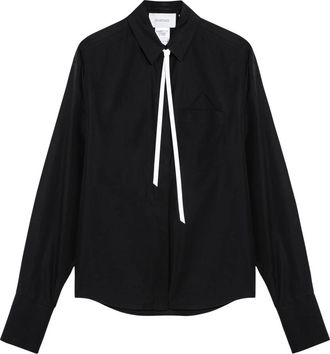 Sportmax Gesso Shirt - Dames - Overhemden - Zwart - M - Katoen - Overhemden